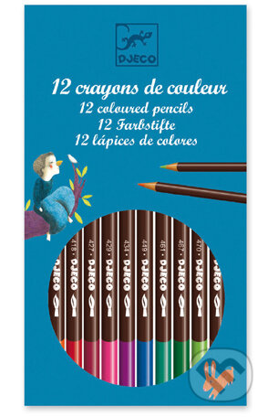 DJECO 12 akvarelové pastelky