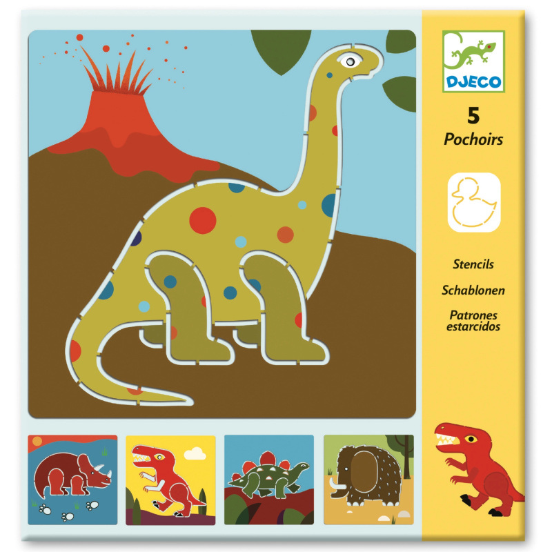 Šablony Djeco - Dinosauři