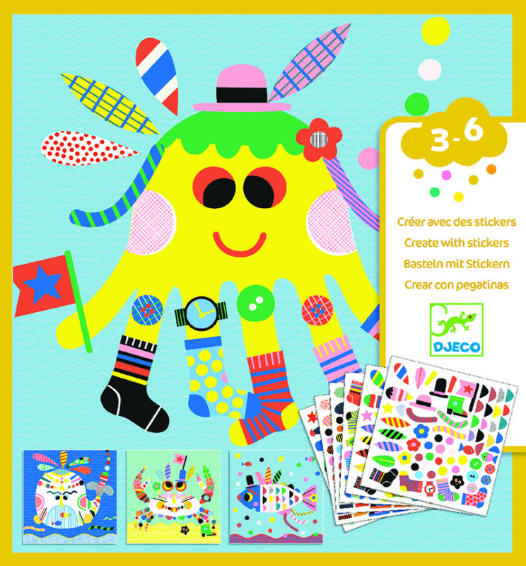 Djeco sada samolepek Podmořská stvoření