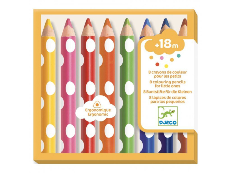 Osm pastelky pro děti DJECO