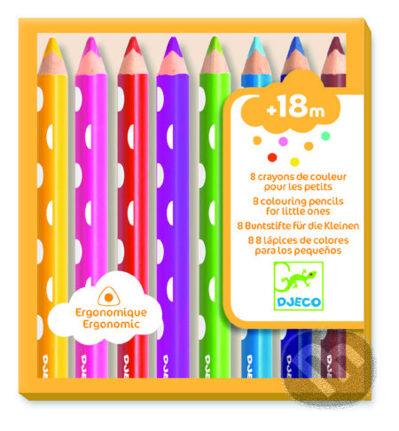 Osm pastelky pro děti DJECO