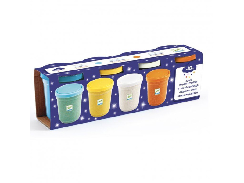 DJECO Barevná metalická modelína