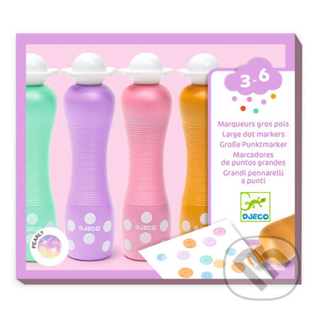 DJECO Pěnové fixy perleťové