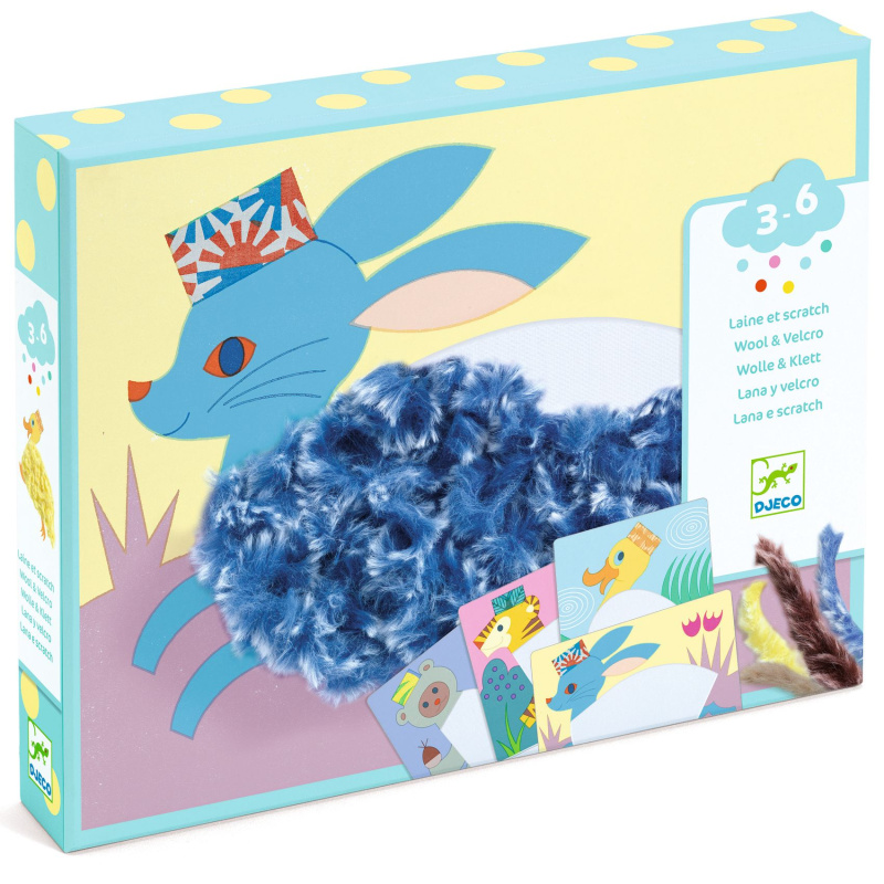 DJECO Kreativní sada Wool & Velcro - S čepicí