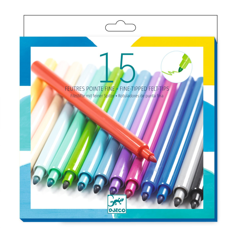 Sada 15 barevných fixů – exotické odstíny