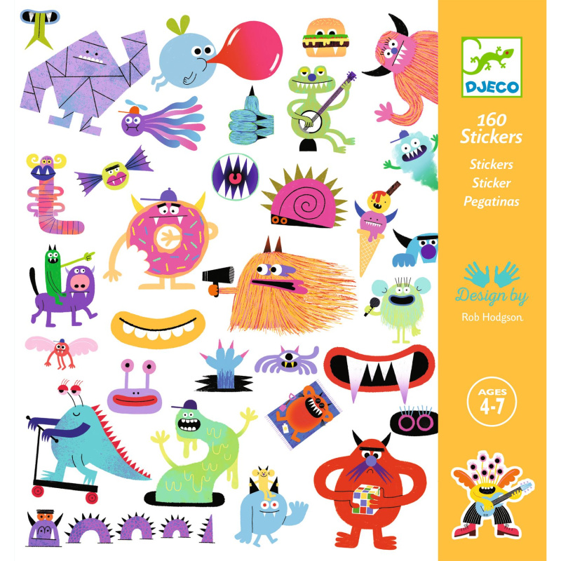 DJECO Samolepky Mosters