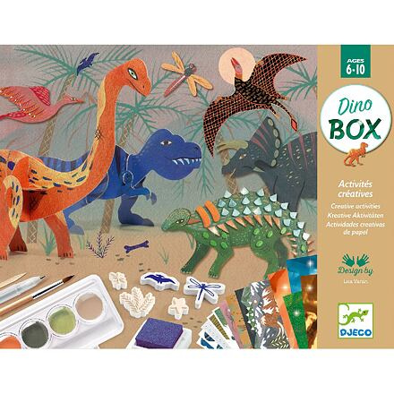 DJECO Luxusní výtvarný set Dinosauři