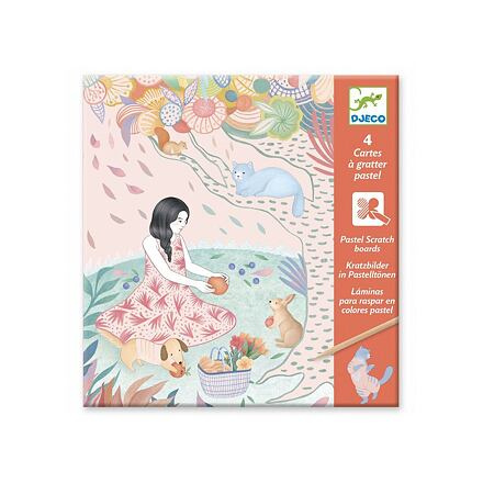 DJECO Vyškrabávací obrázky - Lesní víla