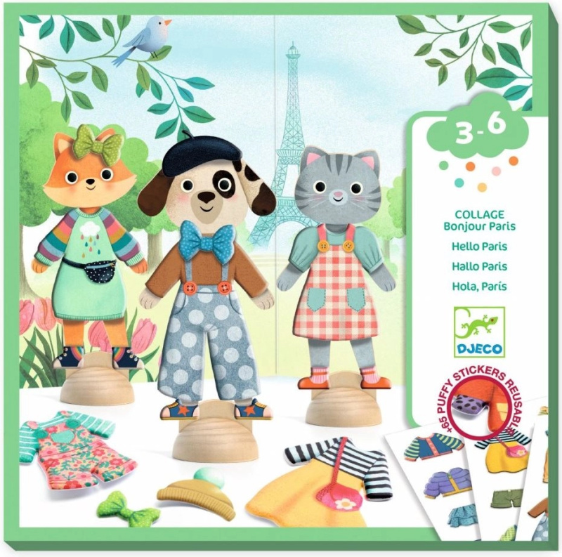 DJECO Koláž Bonjour Paris