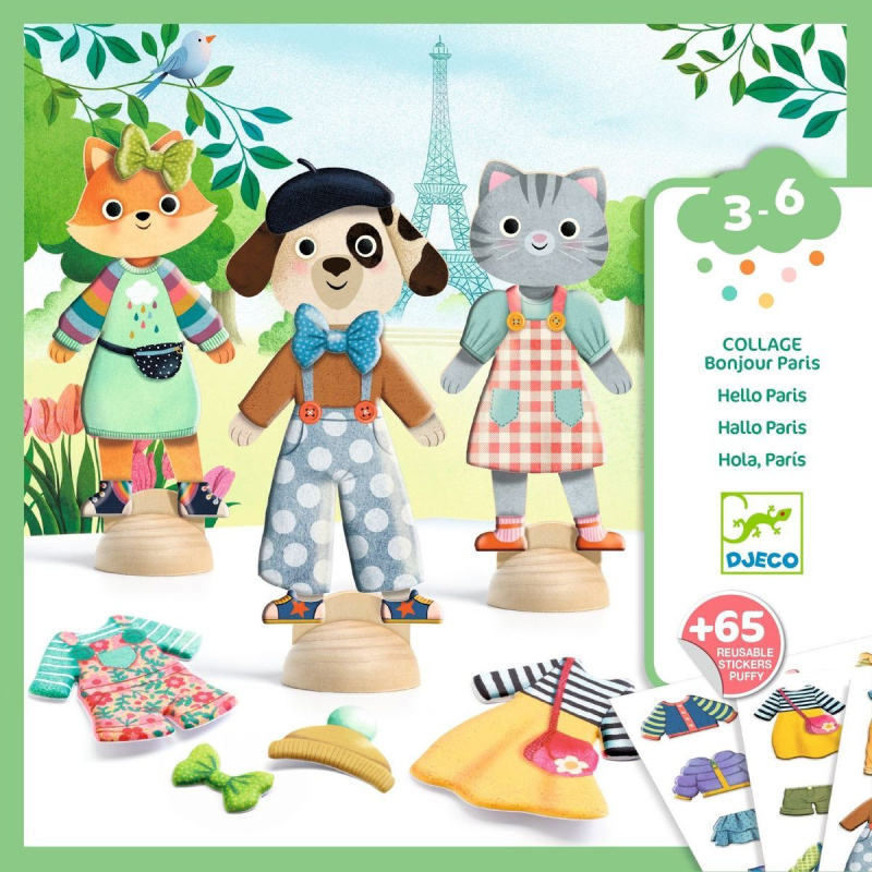 DJECO Koláž Bonjour Paris
