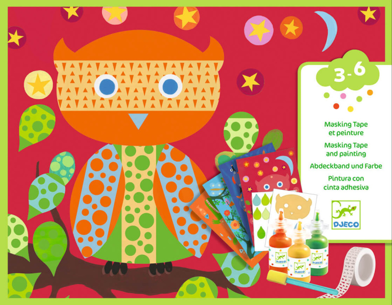DJECO Magické malování s houbičkou Lesní zvířátka