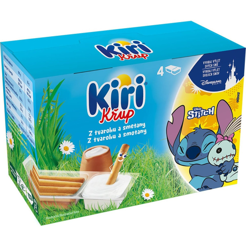 Kiri Křup Tavený sýr a trvanlivé pečivo family pack 4×35 g