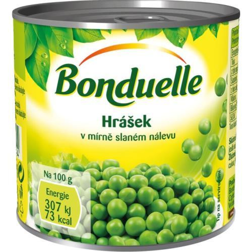 Bonduelle hrášek mírně slaný nálev 200g