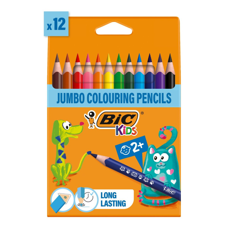 Pastelky Bic ECOlution - trojhranné, 12 ks