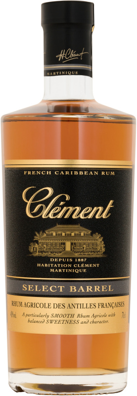 Clément Select Barrel 40% 0,7l (holá lahev)