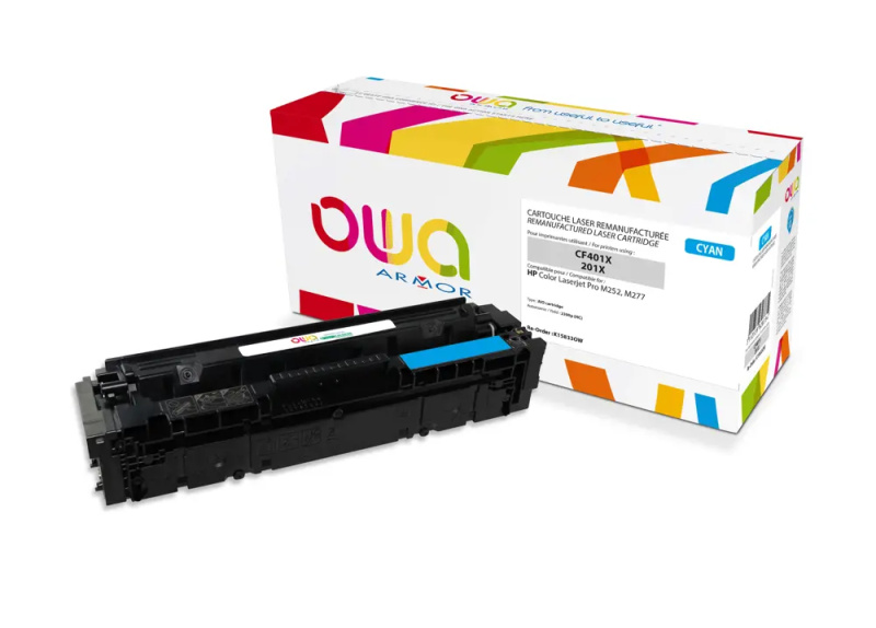 Armor - toner pro CF401X, cyan (modrá) pro laserové tiskárny