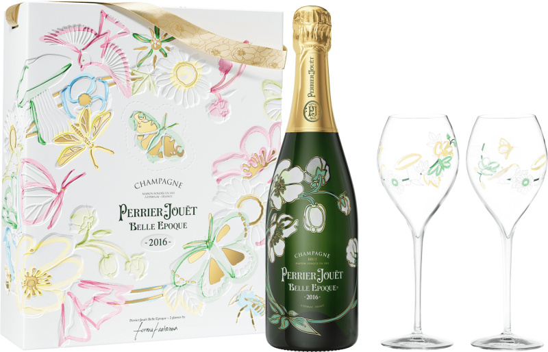 Perrier-Jouët Belle Epoque Brut 2016 se 2 sklenicemi 12,5% 0,7l (darčekové balenie 2 poháre)