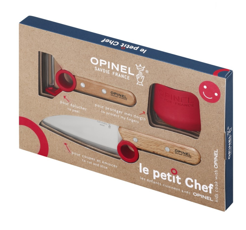 Opinel Dětská kuchařská sada le petit Chef, červená  001746