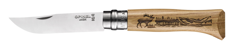 Opinel Zavírací nůž  N°08, Animalia Deer 8,5 cm  002332