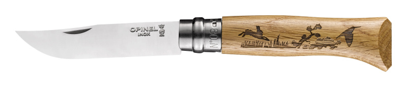 Opinel Zavírací nůž N°08, Animalia Hare 8,5 cm  002333