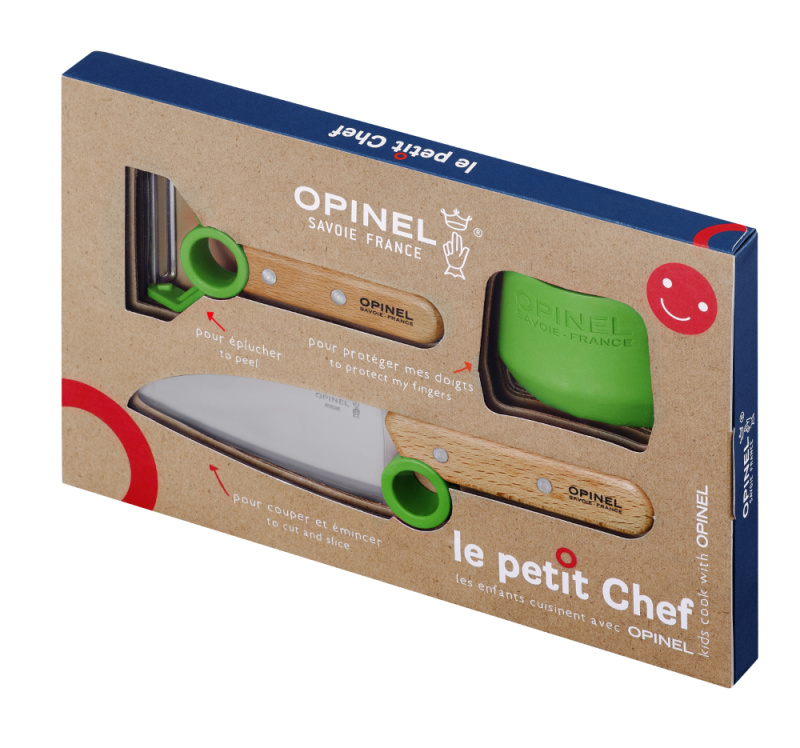 Opinel Dětská kuchařská sada le petit Chef, zelená 002577