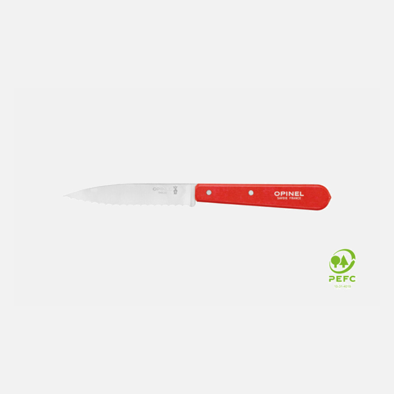 Opinel PAYSAGE nůž vroubkovaný N°113, červená 003119