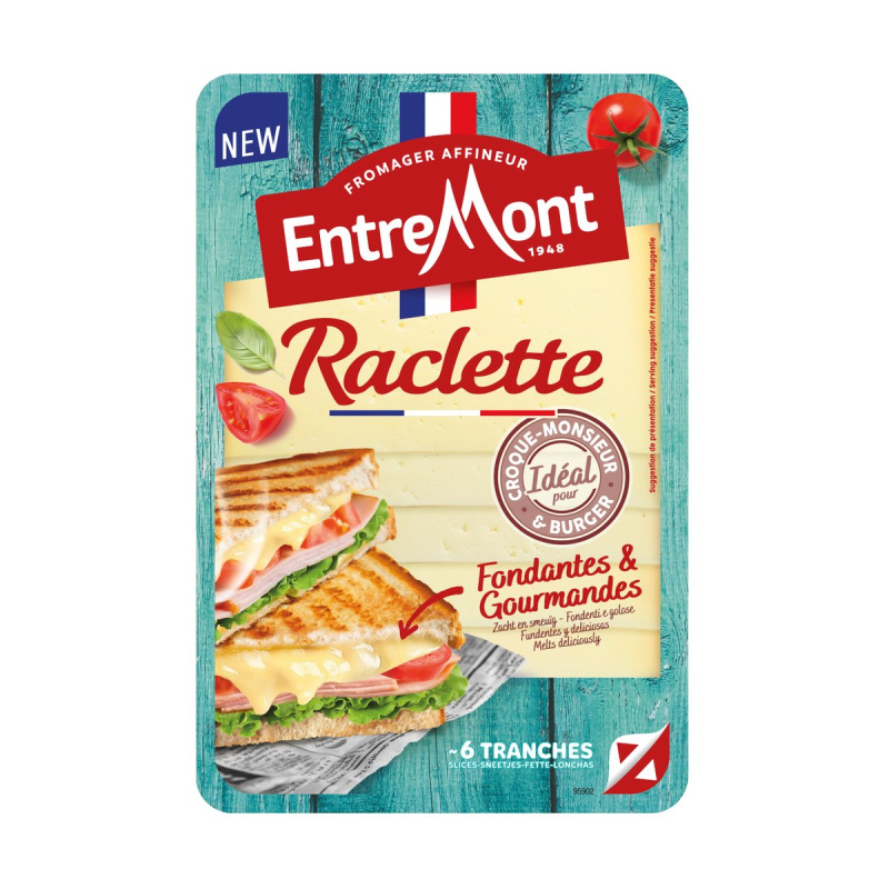 Entremont Raclette burger plátky