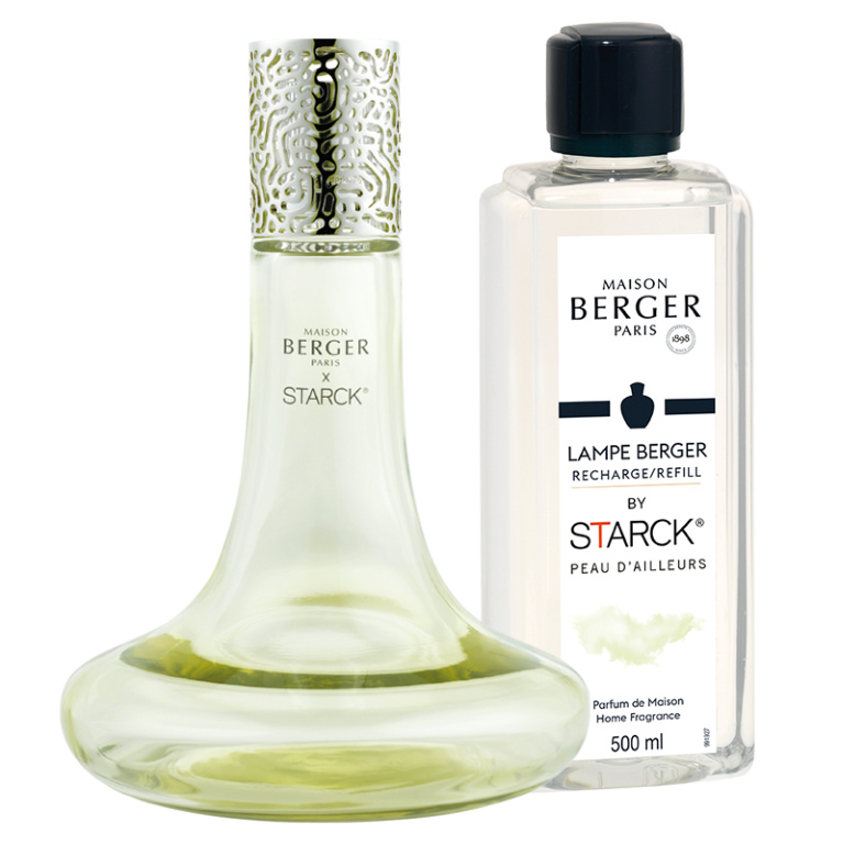 Maison Berger Paris Dárková sada: katalytická lampa Starck, zelená + Peau d’Ailleurs, 500 ml 4739