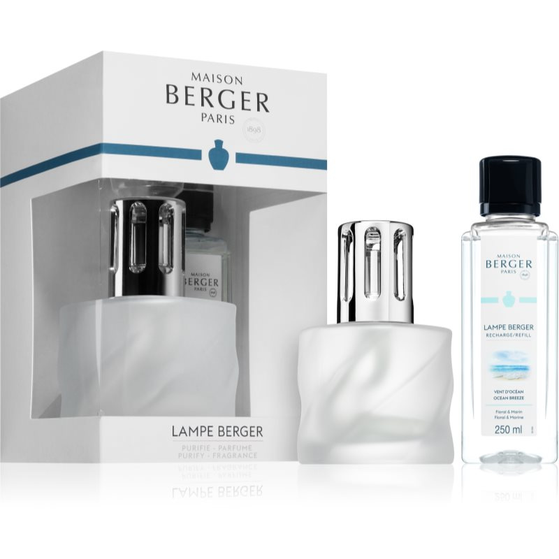 Maison Berger Paris Katalytická lampa Spirale frosted, bílá + náplň Vůně oceánu, 250 ml 4779