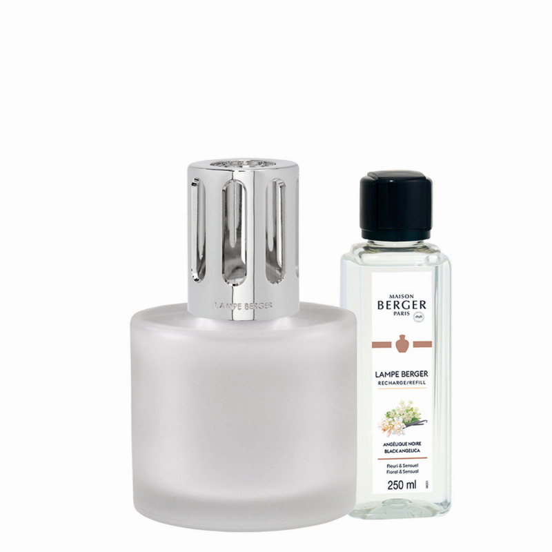 Maison Berger Paris Katalytická lampa Illusion, frosted + náplň Černá Angelika, 250 ml 4818