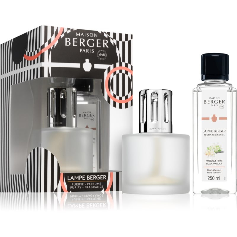 Maison Berger Paris Katalytická lampa Illusion, frosted + náplň Černá Angelika, 250 ml 4818