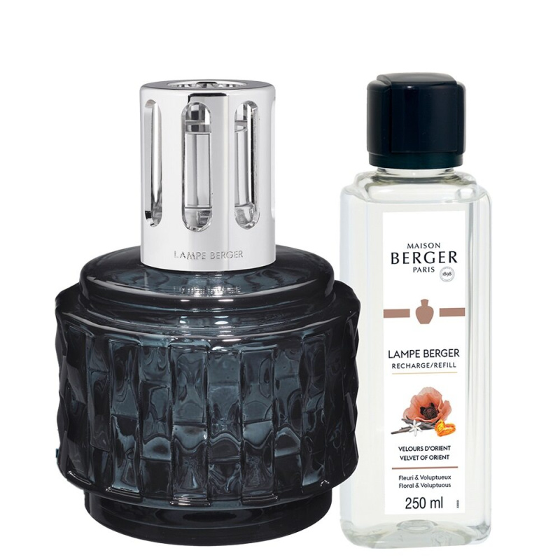 Maison Berger Paris Katalytická lampa Variation, šedá + náplň Samet z Orientu, 250 ml 4826