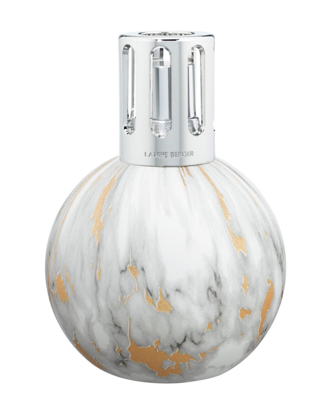 Maison Berger Paris Skleněná katalytická lampa Marbrure, 413 ml, bílá 4835