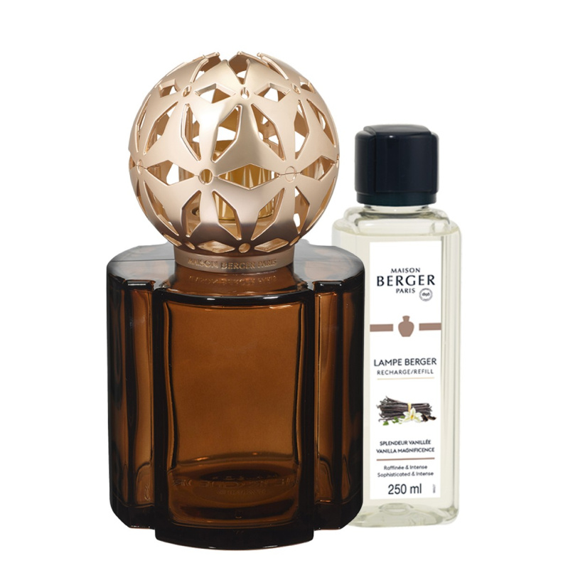 Maison Berger Paris Katalytická lampa Pomelis, hnědá + náplň Velkolepá vanilka, 250 ml 4864