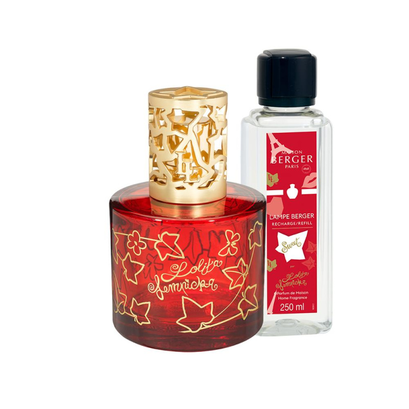 Maison Berger Paris Dárková sada: katalytická lampa Pure Lolita Lempicka, červená + Lolita Lempicka – Sweet, 250 ml 4873
