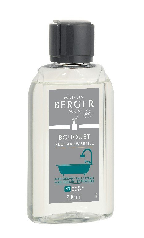 Maison Berger Paris Náplň do Difuzéru Proti zápachu z koupelny – Aquatic vůně, 200 ml 6027