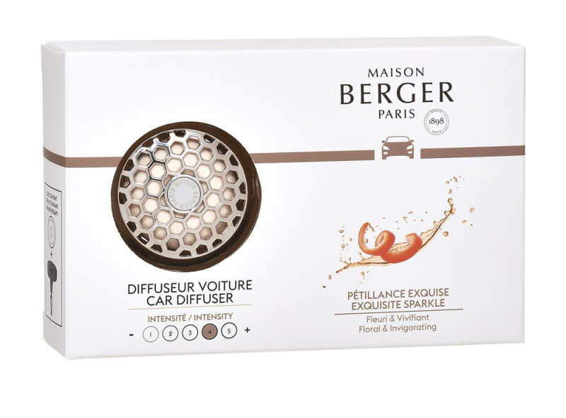 Maison Berger Paris Aroma Difuzér do auta s keramickou náplní Intenzivní třpyt 6401