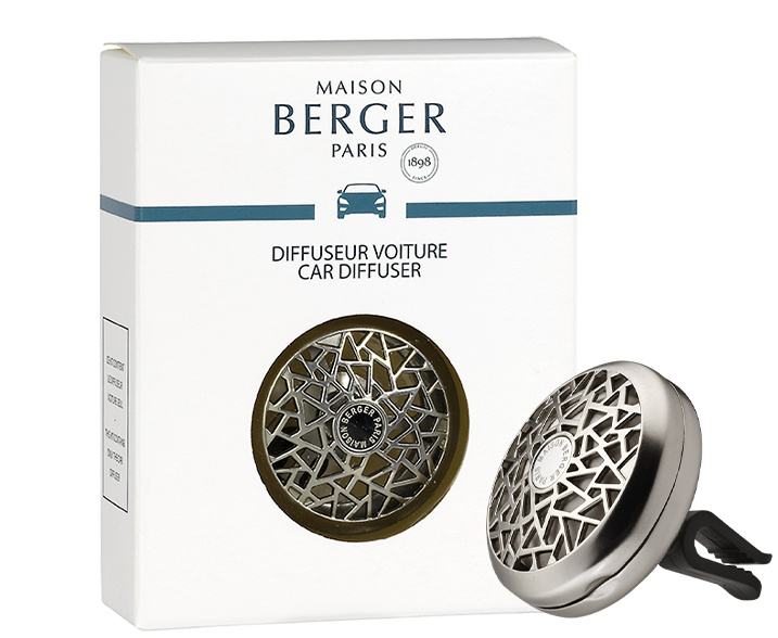 Maison Berger Paris Graphic držák na vůni do auta clip (Matte Nickel) 1 ks
