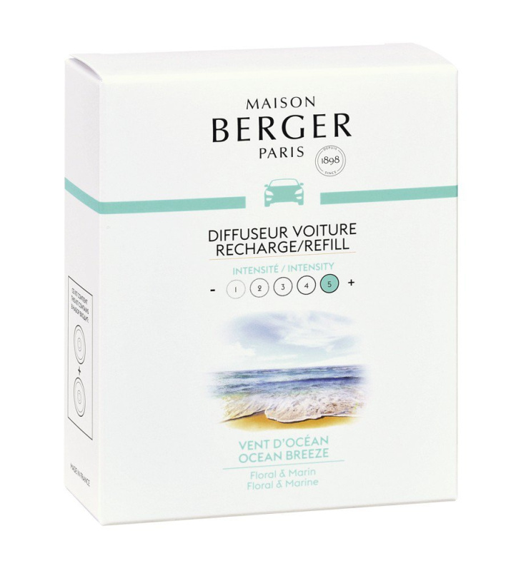 Maison Berger Paris Ocean vůně do auta náhradní náplň 2 x 17 g