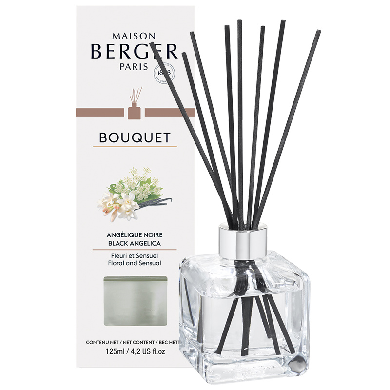 Maison Berger Paris Aroma difuzér Cube, Černá Angelika 125 ml 6788