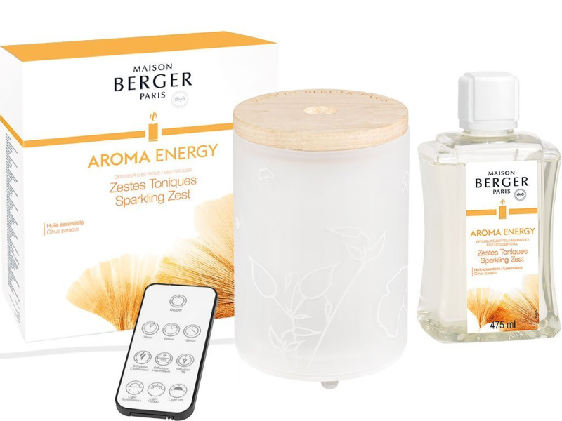 Maison Berger Paris Sada elektrický Difuzér Aroma Energy + náplň Čerstvé tonikum 475 ml 7008