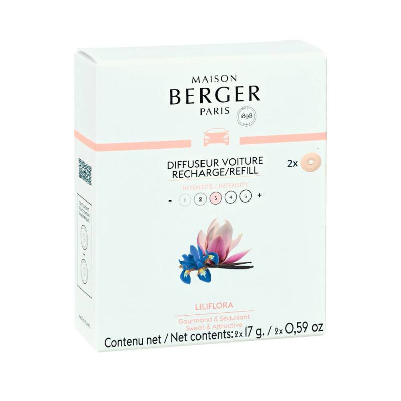 Maison Berger Paris Keramická náplň vůně do auta Magnolie, 2 ks 7608