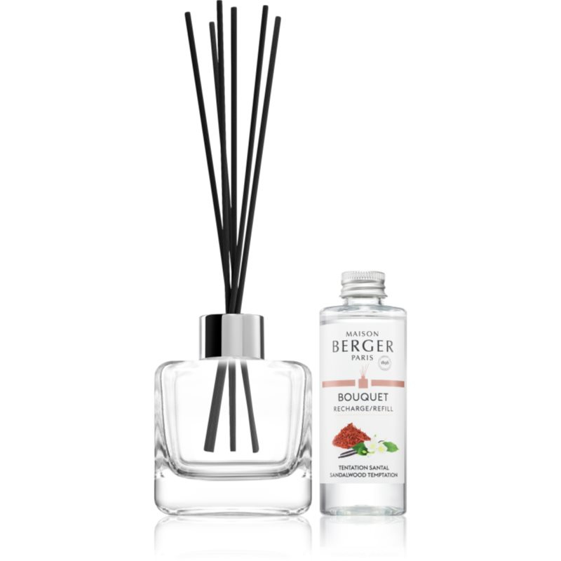 Maison Berger Paris Aroma difuzér Cube + náplň Pokušení santalového dřeva 100 ml 7692