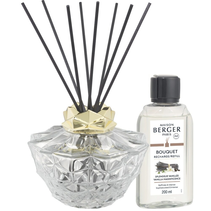 Maison Berger Paris Aroma difuzér Kali, transparentní + Velkolepá vanilka, 200 ml 7709