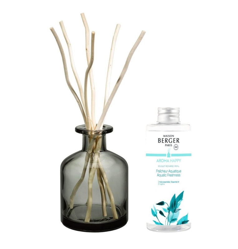 Maison Berger Paris Difuzér s vrbovými tyčinkami + náplň Aroma Happy – Svěžest vody 180 ml 7716