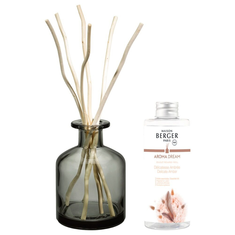Maison Berger Paris Difuzér s vrbovými tyčinkami + náplň Aroma Dream – Jemná ambra 180 ml 7719