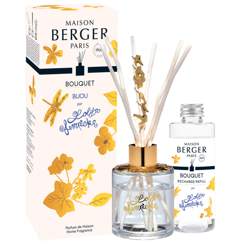 Maison Berger Paris Aroma Difuzér Jewelry, průhledný + náplň Lolita Lempicka 100 ml 7731