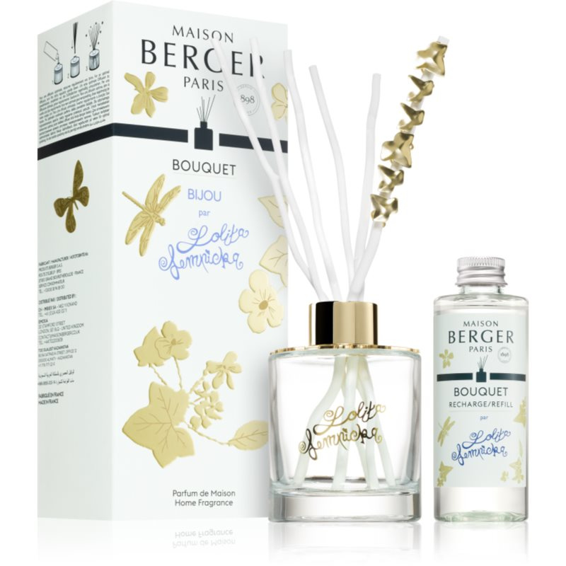 Maison Berger Paris Aroma Difuzér Jewelry, průhledný + náplň Lolita Lempicka 100 ml 7731