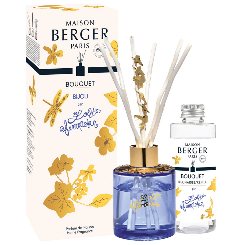 Maison Berger Paris Aroma Difuzér Jewelry, fialový + náplň Lolita Lempicka 100 ml 7732