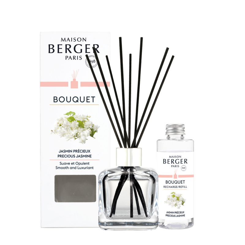 Maison Berger Paris Aroma difuzér Cube + náplň Vzácný jasmín 100 ml 7748
